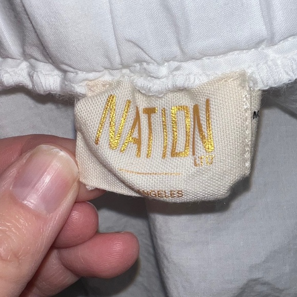 Nation LTD Gabrielle Peplum Cami, Size M, in White - Picture 7 of 10